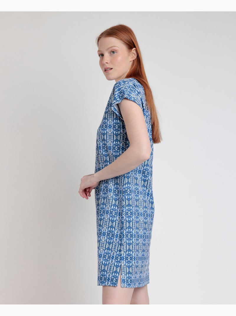 ADMAS Camisola Manga Caída Ibiza Trip para Mujer Azul - Kiabi
