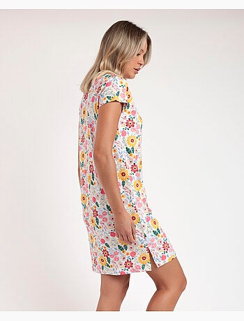 ADMAS Camisola Manga Corta Gold Flowers para Mujer
