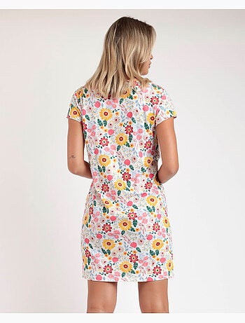 ADMAS Camisola Manga Corta Gold Flowers para Mujer
