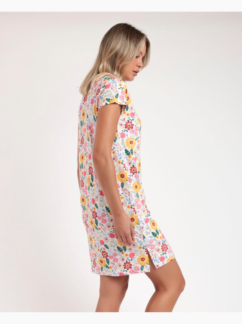 ADMAS Camisola Manga Corta Gold Flowers para Mujer Mostaza - Kiabi