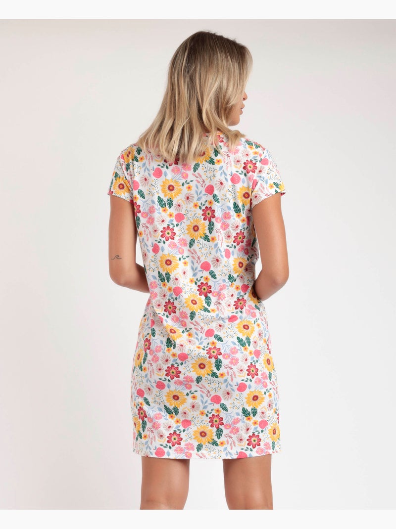 ADMAS Camisola Manga Corta Gold Flowers para Mujer Mostaza - Kiabi