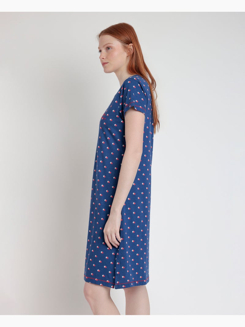 ADMAS Camisola Manga Corta Stares Dreams para Mujer Azul marino - Kiabi