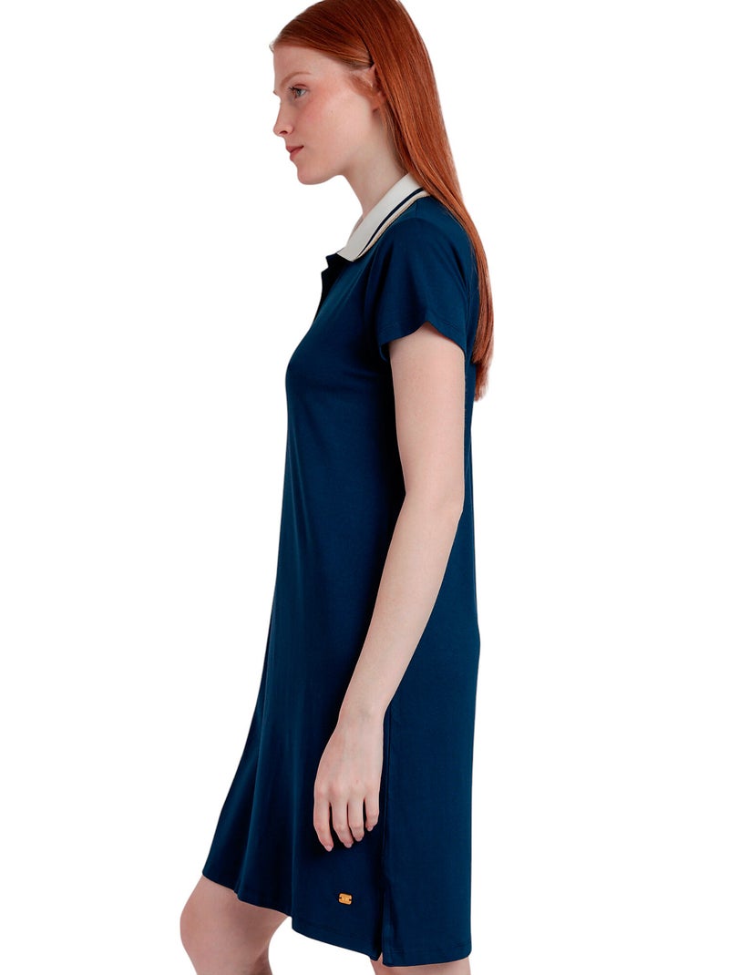 ADMAS Camisola Manga Corta Trip para Mujer Azul marino - Kiabi