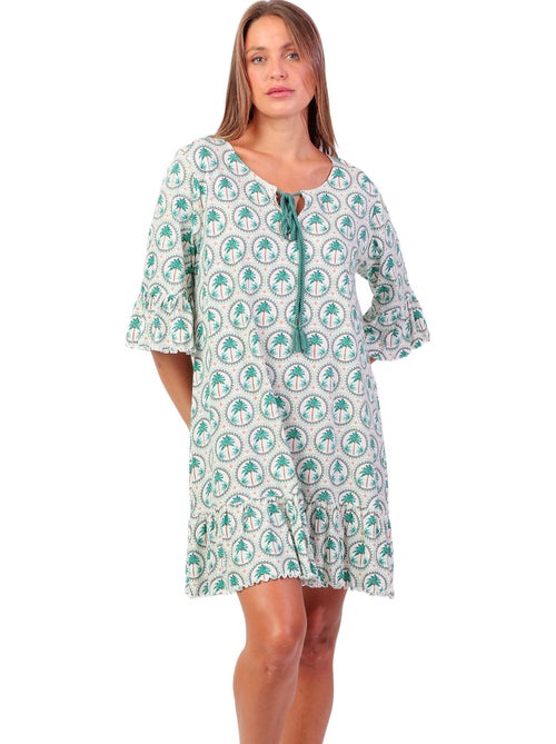 ADMAS Camisola Manga Francesa Palm Mosaic para Mujer - Kiabi