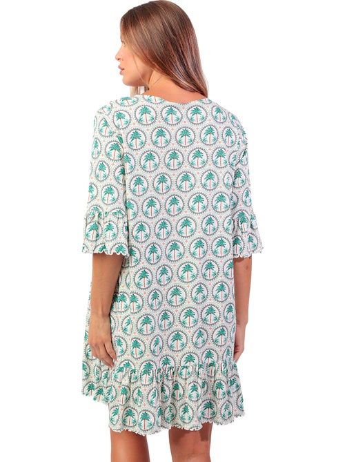 ADMAS Camisola Manga Francesa Palm Mosaic para Mujer - Kiabi