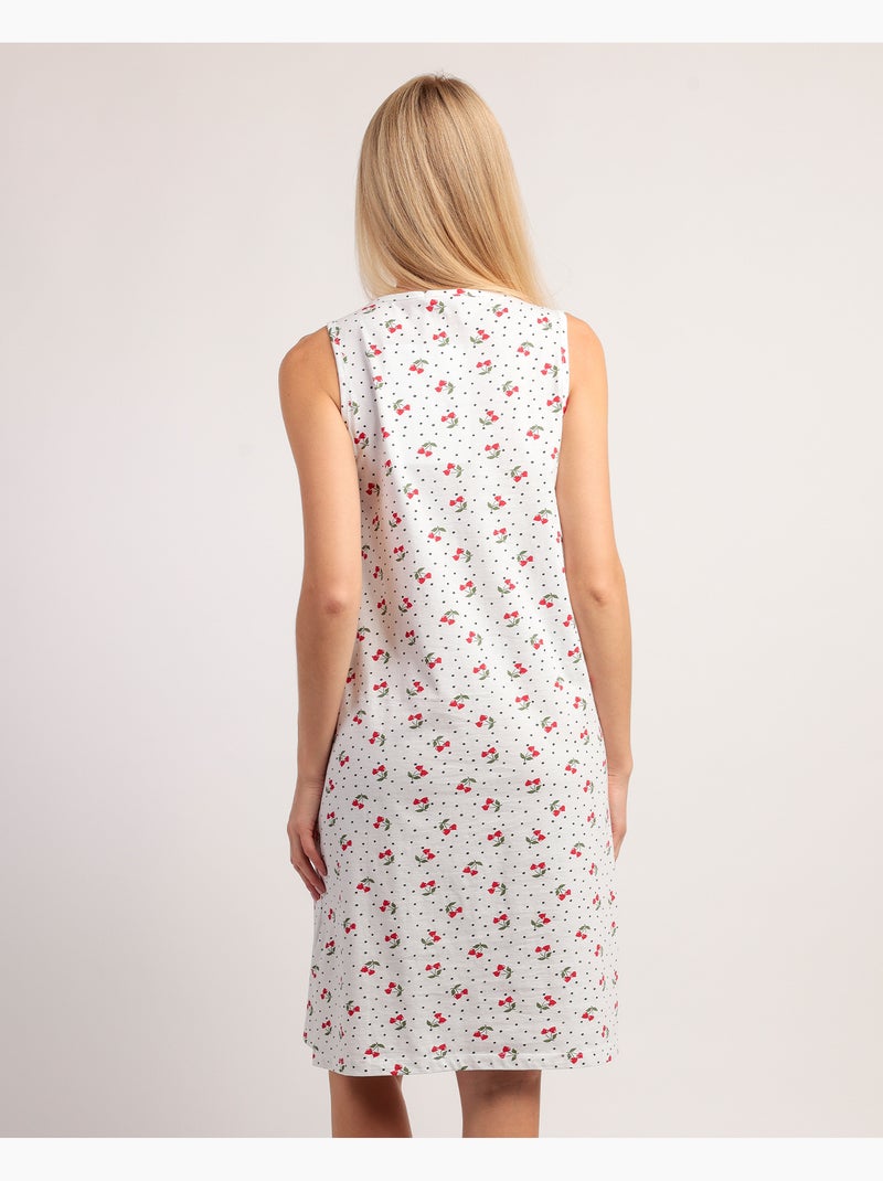 ADMAS Camisola Sin mangas Cherries para Mujer Blanco - Kiabi