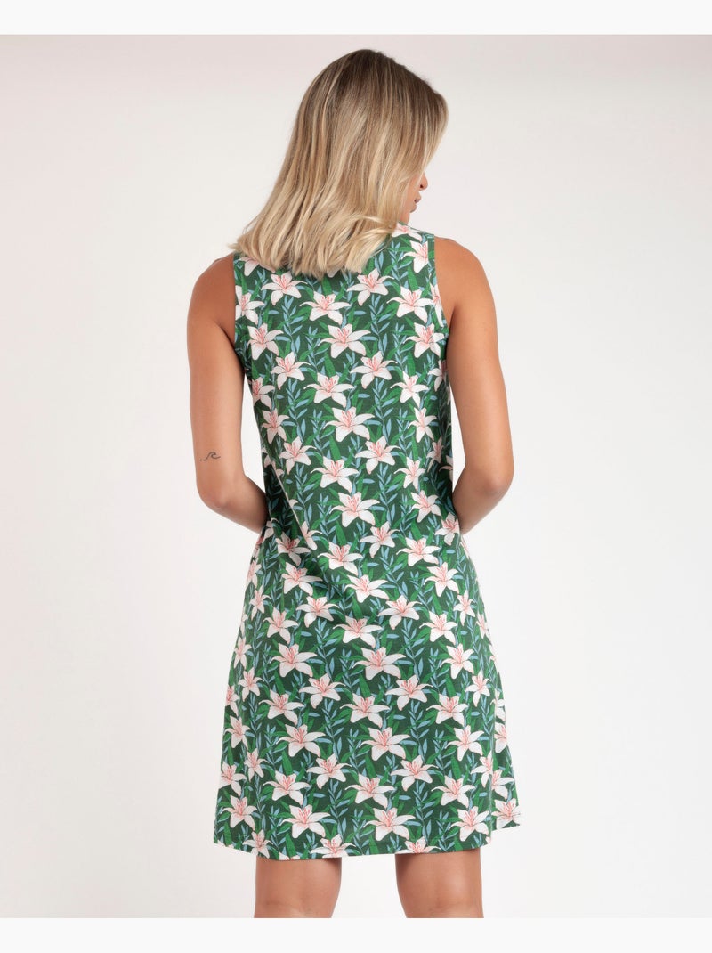 ADMAS Camisola Sin Mangas Flowers In The Sun para Mujer Verde - Kiabi
