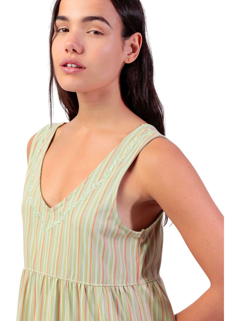 ADMAS Camisola Sin mangas It S Summer Time para Mujer Verde - Kiabi