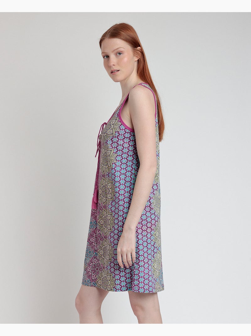 ADMAS Camisola Sin Mangas Mandala Flower para Mujer Violeta/Rosa - Kiabi