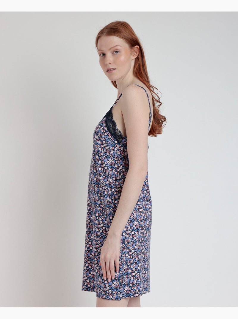 ADMAS Camisola Tirantes Blue And Pink Liberty para Mujer Azul marino - Kiabi