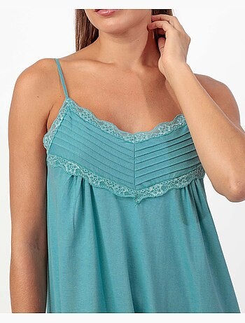 ADMAS Camisola Tirantes Mint Garden para Mujer