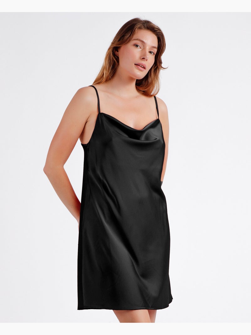 ADMAS Camisola Tirantes Satin Luxe para Mujer Negro - Kiabi