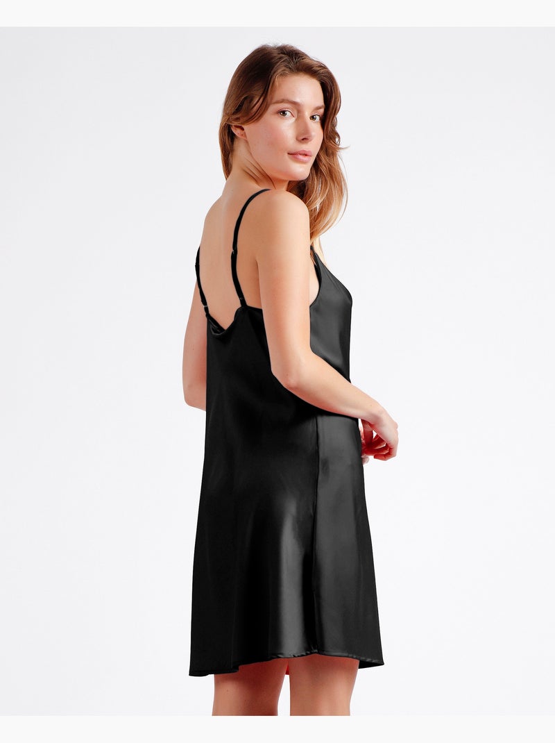 ADMAS Camisola Tirantes Satin Luxe para Mujer Negro - Kiabi
