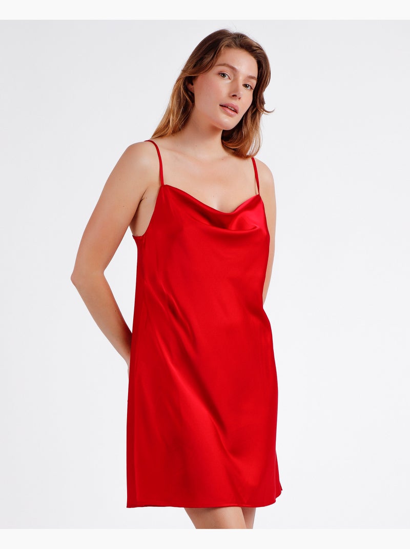 ADMAS Camisola Tirantes Satin Luxe para Mujer Rojo - Kiabi