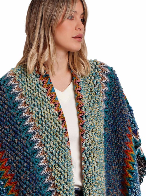 ADMAS Chal de Punto Boho para Mujer - Kiabi ADMAS Chal de Punto Boho para Mujer - Kiabi