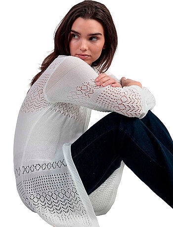 ADMAS Chaqueta Crochet para Mujer