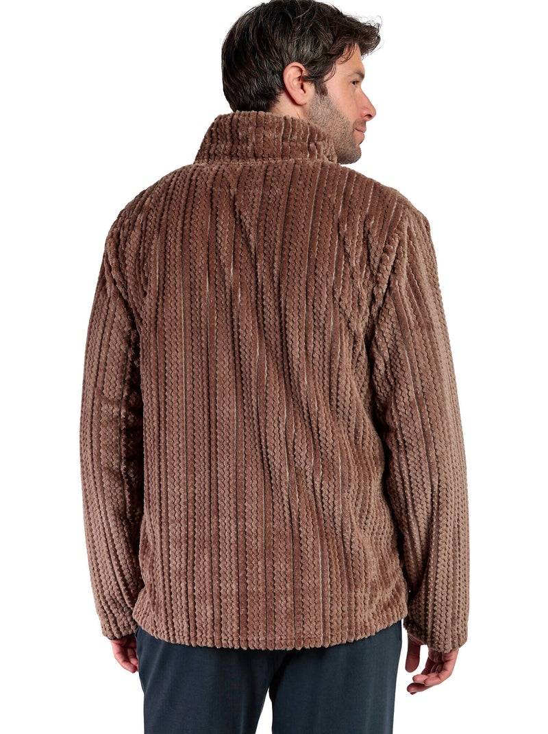 ADMAS CLASSIC Bata Manga Larga Calentita Cinnamon para Hombre Marrón - Kiabi