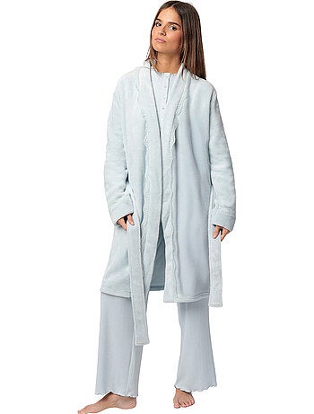 ADMAS CLASSIC Bata Manga Larga Calentita Romantic para Mujer