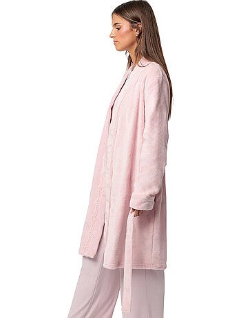 ADMAS CLASSIC Bata Manga Larga Calentita Romantic para Mujer