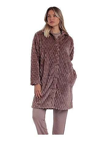 ADMAS CLASSIC Bata Manga Larga Calentita Soft Sleep para Mujer