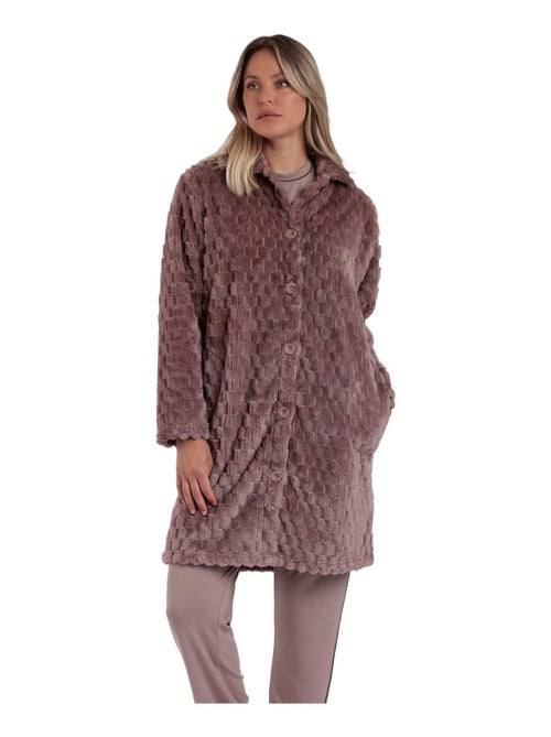 ADMAS CLASSIC Bata Manga Larga Calentita Soft Sleep para Mujer - Kiabi
