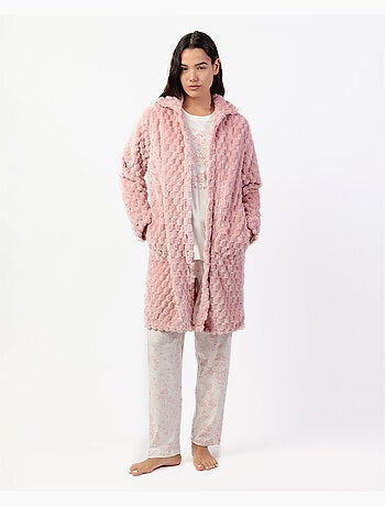 ADMAS CLASSIC Bata Manga Larga Calentita Soft Sleep para Mujer