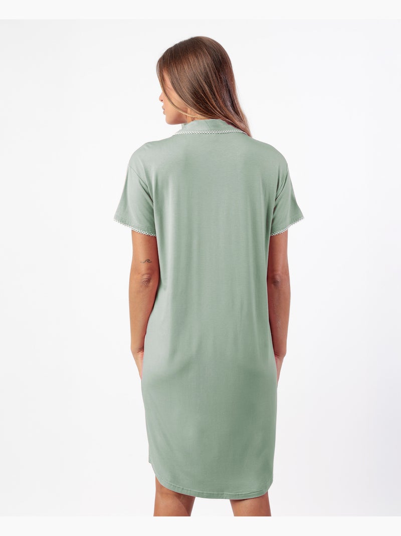 ADMAS CLASSIC Camisola Abierta Manga Corta Classic Summer para Mujer Menta - Kiabi