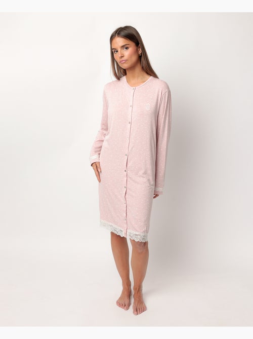 ADMAS CLASSIC Camisola Abierta Manga Larga Abierta Hearts para Mujer - Kiabi ADMAS CLASSIC Camisola Abierta Manga Larga Abierta Hearts para Mujer - Kiabi