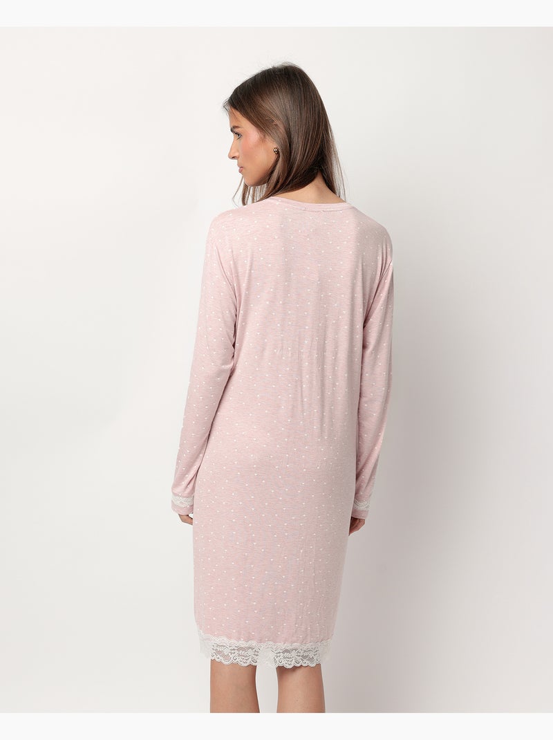 ADMAS CLASSIC Camisola Abierta Manga Larga Abierta Hearts para Mujer Rosa - Kiabi