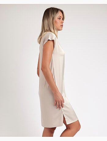 ADMAS CLASSIC Camisola Manga Caída Satin And Guipur para Mujer