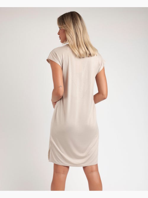 ADMAS CLASSIC Camisola Manga Caída Satin And Guipur para Mujer - Kiabi ADMAS CLASSIC Camisola Manga Caída Satin And Guipur para Mujer - Kiabi