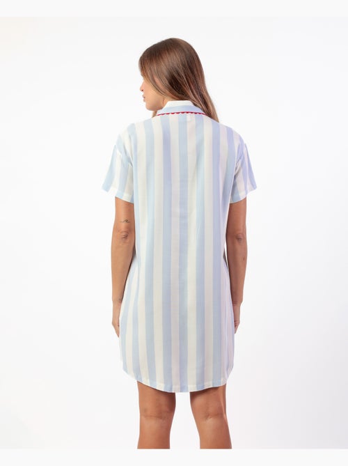 ADMAS CLASSIC Camisola Manga Corta Classic Light Stripes para Mujer - Kiabi