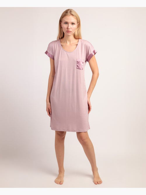 ADMAS CLASSIC Camisola Manga Corta Soft Dreams para Mujer - Kiabi ADMAS CLASSIC Camisola Manga Corta Soft Dreams para Mujer - Kiabi