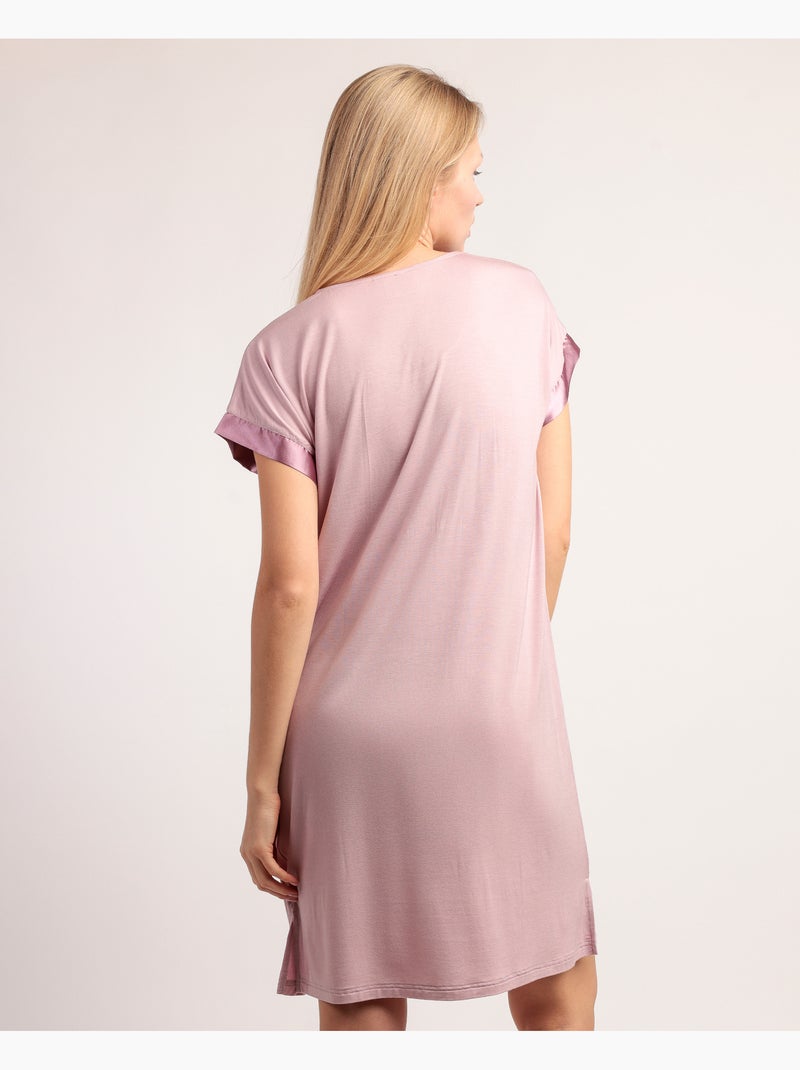 ADMAS CLASSIC Camisola Manga Corta Soft Dreams para Mujer Rosa claro - Kiabi
