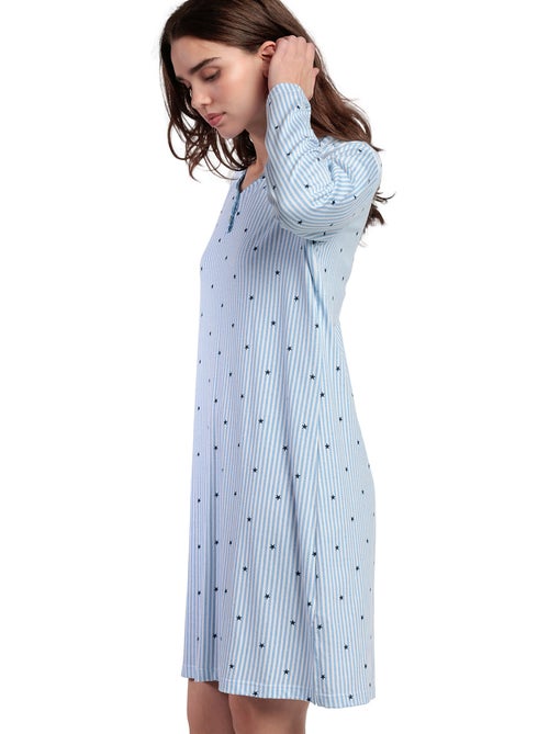 ADMAS CLASSIC Camisola Manga Larga Stripes And Stars para Mujer - Kiabi ADMAS CLASSIC Camisola Manga Larga Stripes And Stars para Mujer - Kiabi