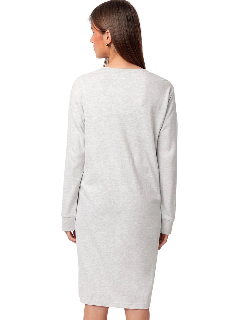 ADMAS CLASSIC Camisola Manga Larga Tapeta Classic Interlock para Mujer Gris - Kiabi
