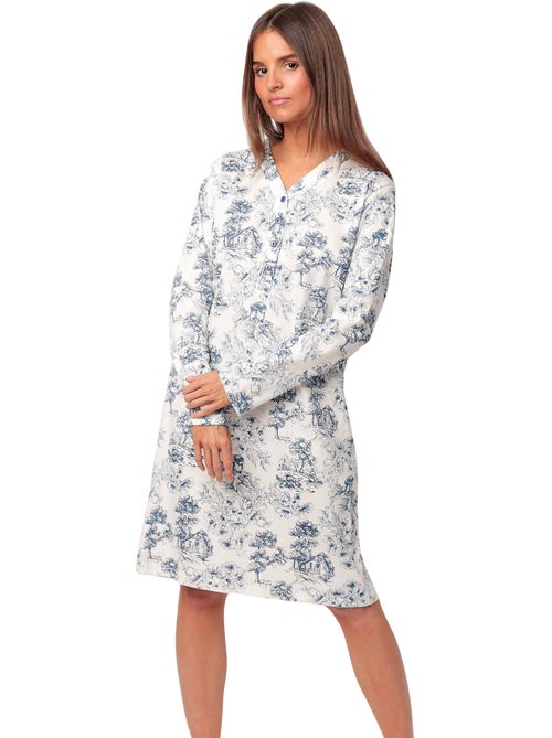 ADMAS CLASSIC Camisola Manga Larga Tapeta Toile De Jouy para Mujer - Kiabi ADMAS CLASSIC Camisola Manga Larga Tapeta Toile De Jouy para Mujer - Kiabi