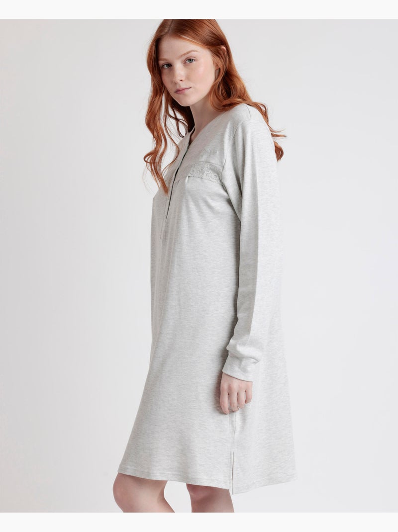 ADMAS CLASSIC Camisola Manga Larga Winter Classic para Mujer Gris perla - Kiabi