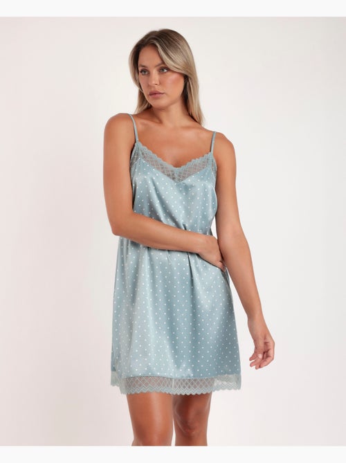 ADMAS CLASSIC Camisola Novia Tirantes Dots Lace para Mujer - Kiabi ADMAS CLASSIC Camisola Novia Tirantes Dots Lace para Mujer - Kiabi