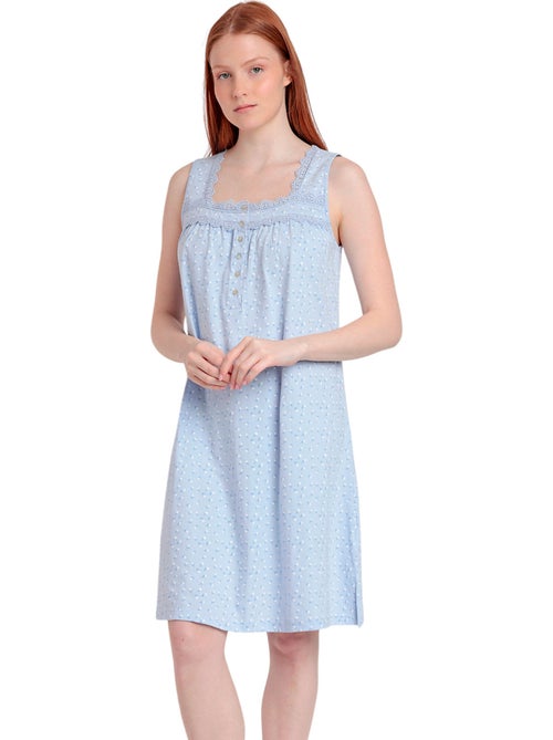 ADMAS CLASSIC Camisola Sin Mangas Classic Blue Flowers para Mujer - Kiabi ADMAS CLASSIC Camisola Sin Mangas Classic Blue Flowers para Mujer - Kiabi