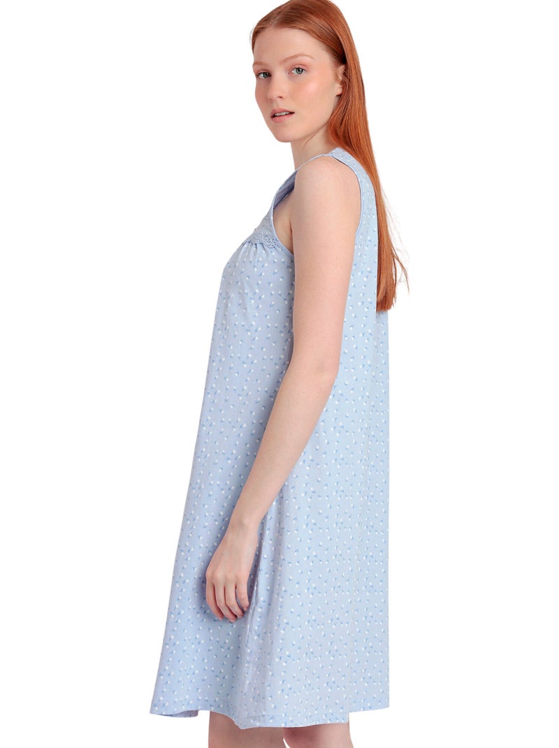 ADMAS CLASSIC Camisola Sin Mangas Classic Blue Flowers para Mujer Azul - Kiabi