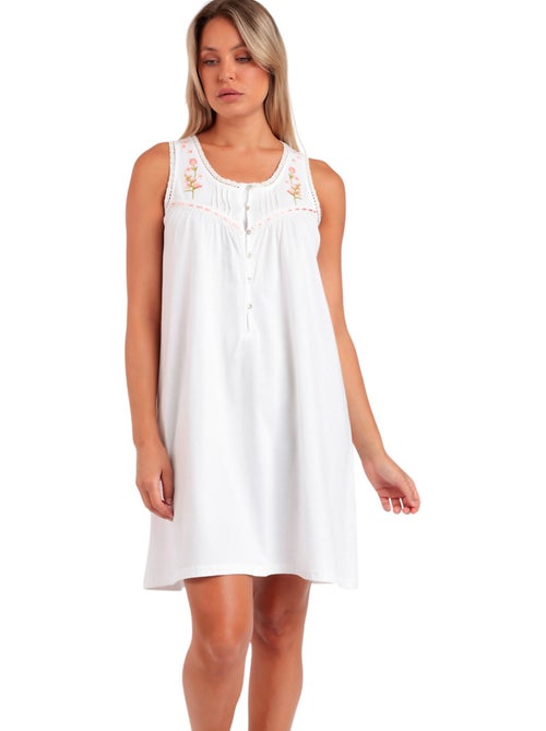 ADMAS CLASSIC Camisola Sin Mangas Embroidery Colors para Mujer - Kiabi ADMAS CLASSIC Camisola Sin Mangas Embroidery Colors para Mujer - Kiabi