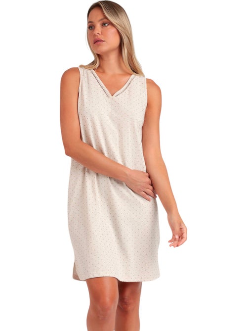 ADMAS CLASSIC Camisola Sin Mangas Organic Dots para Mujer - Kiabi ADMAS CLASSIC Camisola Sin Mangas Organic Dots para Mujer - Kiabi