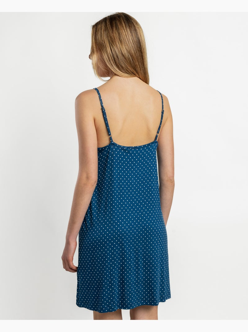 ADMAS CLASSIC Camisola Tirantes Dots Lace para Mujer Azul marino - Kiabi