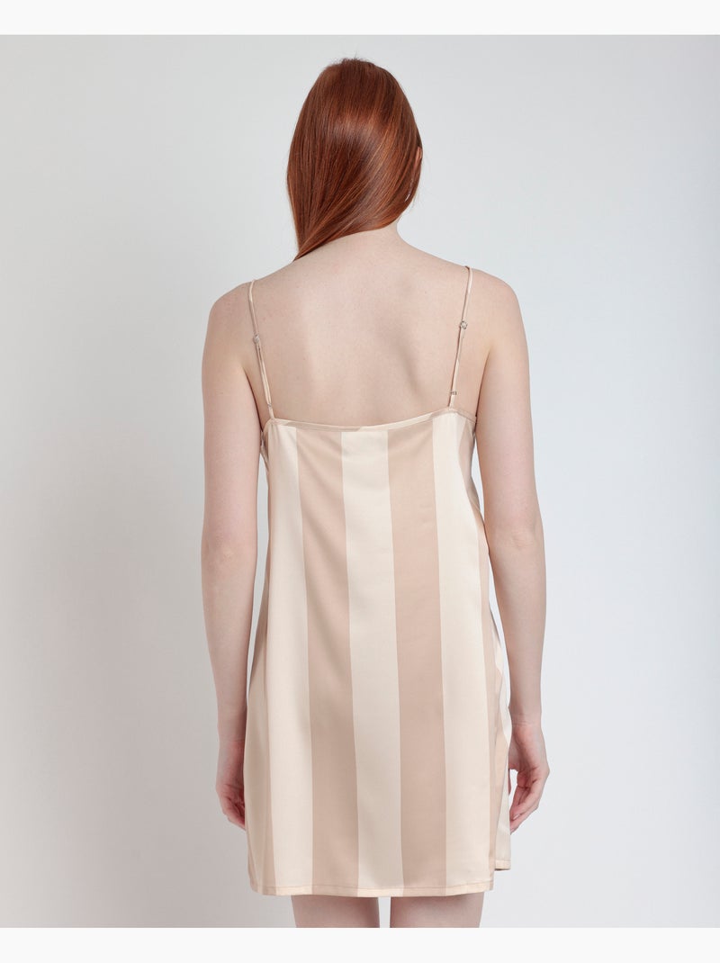 ADMAS CLASSIC Camisola Tirantes Luxe Stripes para Mujer Oro - Kiabi
