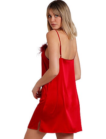 ADMAS CLASSIC Camisola Tirantes Plumas Marabu Christmas para Mujer