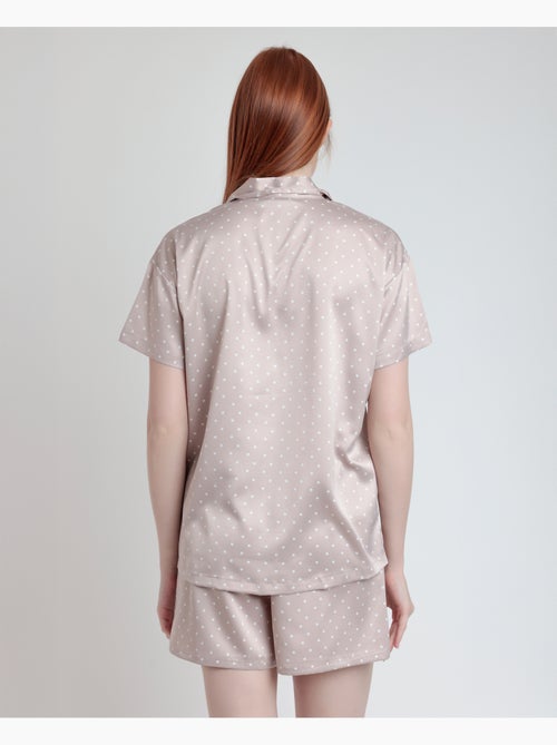 ADMAS CLASSIC Pijama Abierto Manga Corta Dots Lace para Mujer - Kiabi ADMAS CLASSIC Pijama Abierto Manga Corta Dots Lace para Mujer - Kiabi