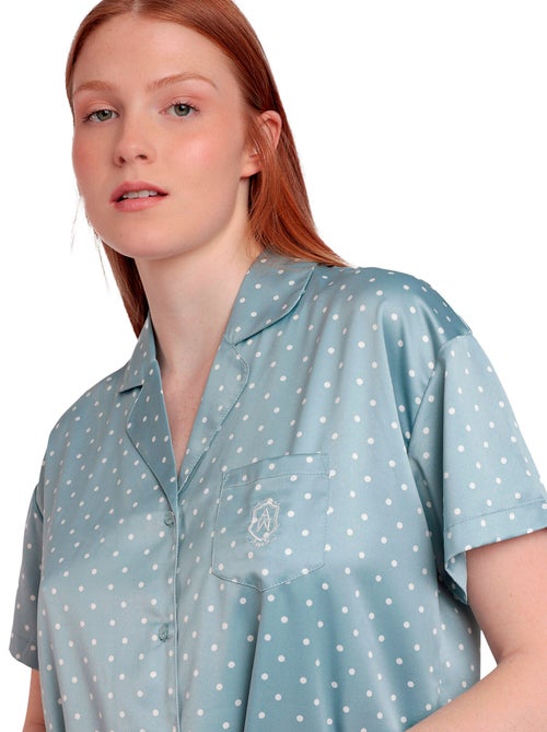 ADMAS CLASSIC Pijama Abierto Manga Corta Dots Lace para Mujer - Kiabi ADMAS CLASSIC Pijama Abierto Manga Corta Dots Lace para Mujer - Kiabi