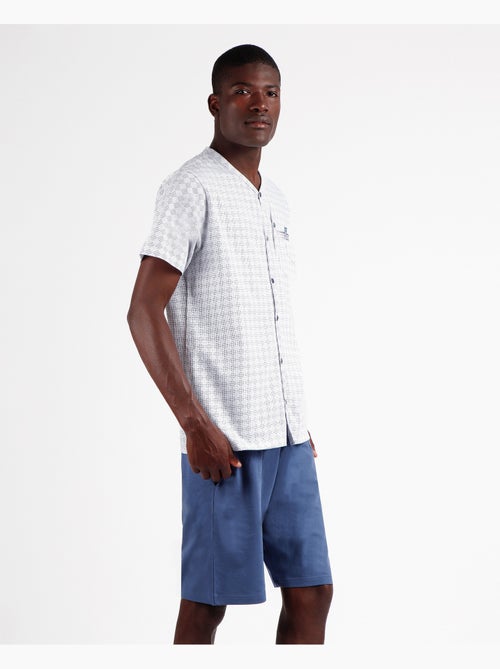 ADMAS CLASSIC Pijama Abierto Manga Corta Dots Rombos para Hombre - Kiabi ADMAS CLASSIC Pijama Abierto Manga Corta Dots Rombos para Hombre - Kiabi