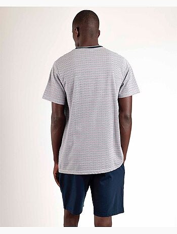 ADMAS CLASSIC Pijama Abierto Manga Corta Espiga para Hombre